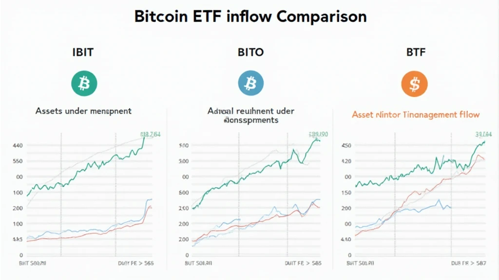 Bitcoin ETF inflows comparison: IBIT vs. other funds