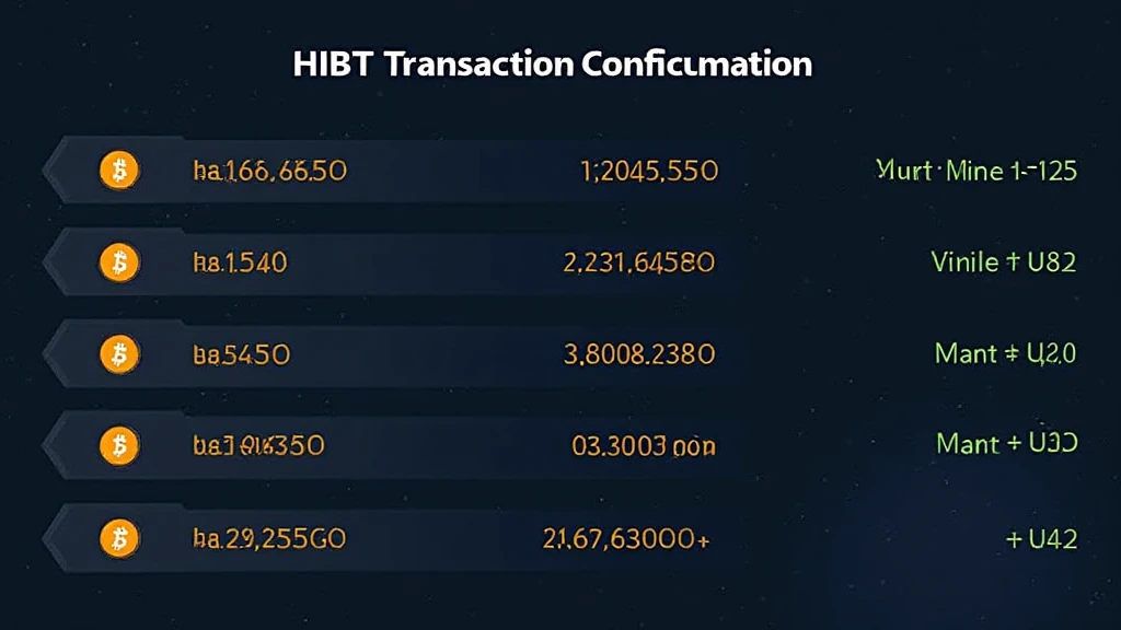 HIBT Bitcoin transaction confirmation blocks